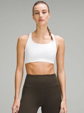 lululemon athletica White Scoop Sports Bra